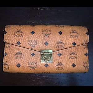 MCM crossbody clutch bag